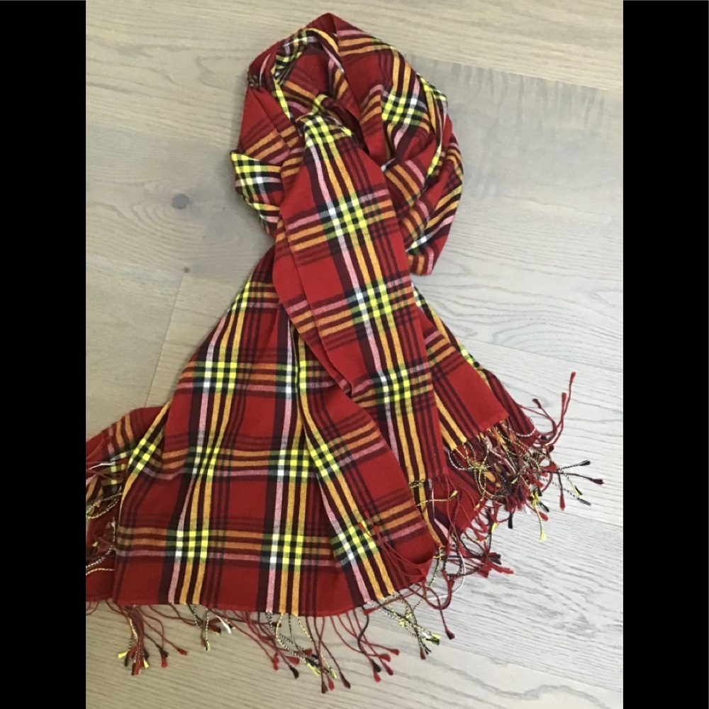African Maasai pashmina and silk scarf